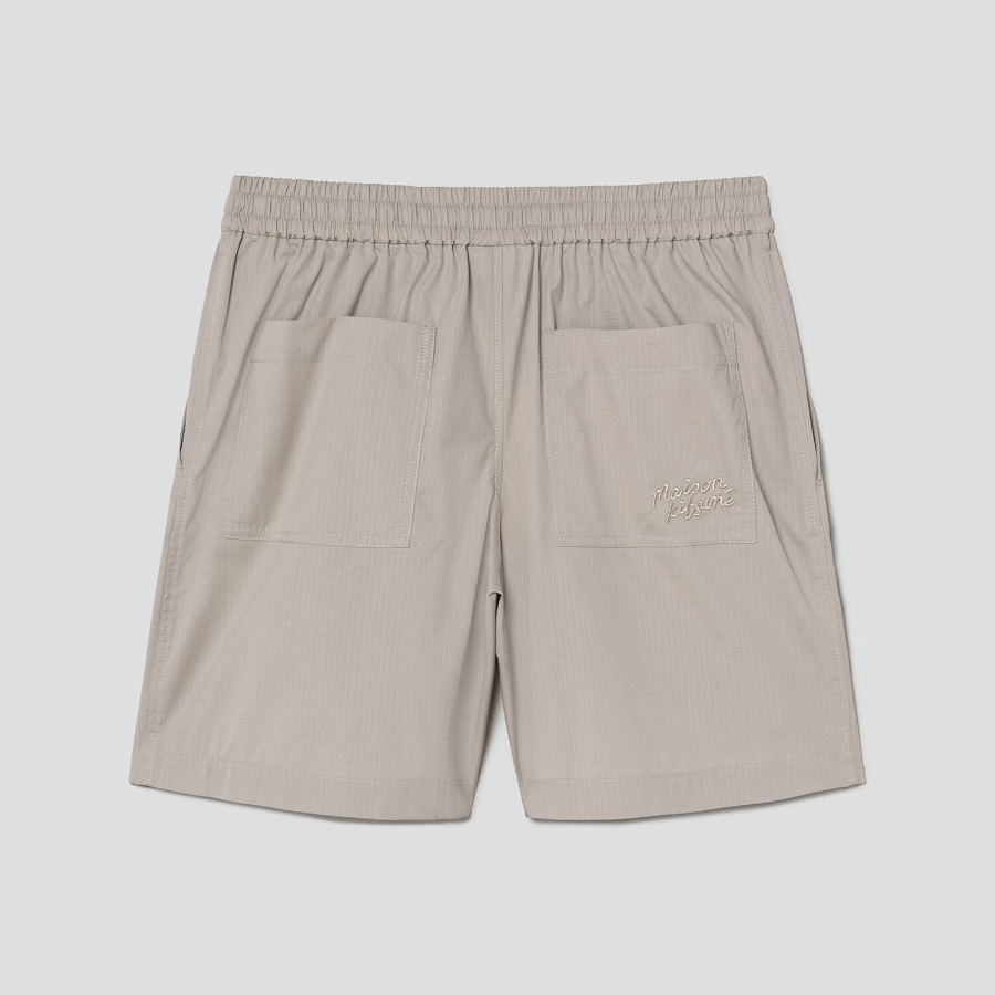 Maison Kitsune Men Elasticated Shorts - Truffle
