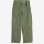 Maison Kitsune Men Belted Utility Pants - Turf Green