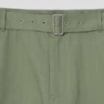 Maison Kitsune Men Belted Cargo Bermuda - Turf Green