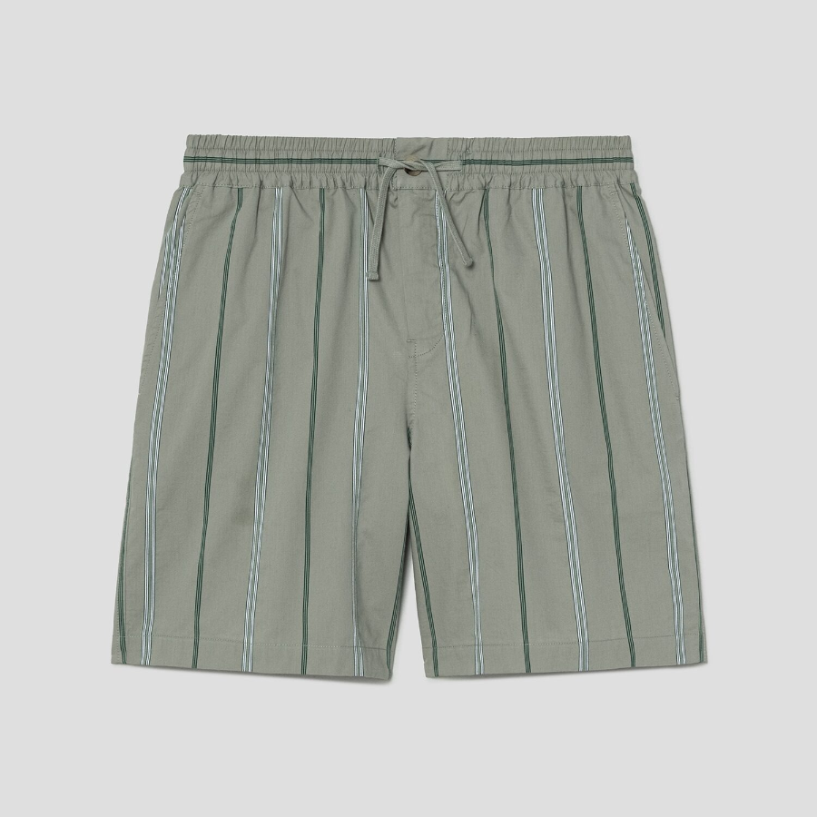 Maison Kitsune Men Elasticated Shorts - Vert-De-Gris
