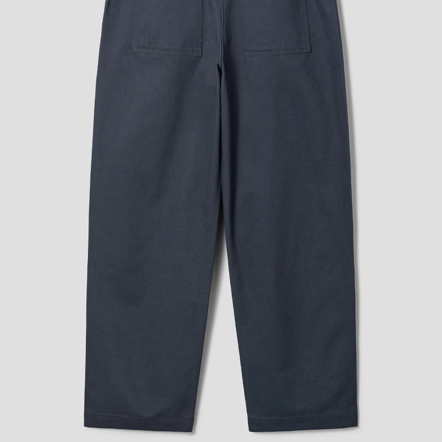 Maison Kitsune Men Belted Pants - Slate Grey