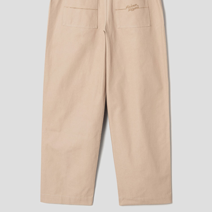 Maison Kitsune Men Belted Pants - Cork