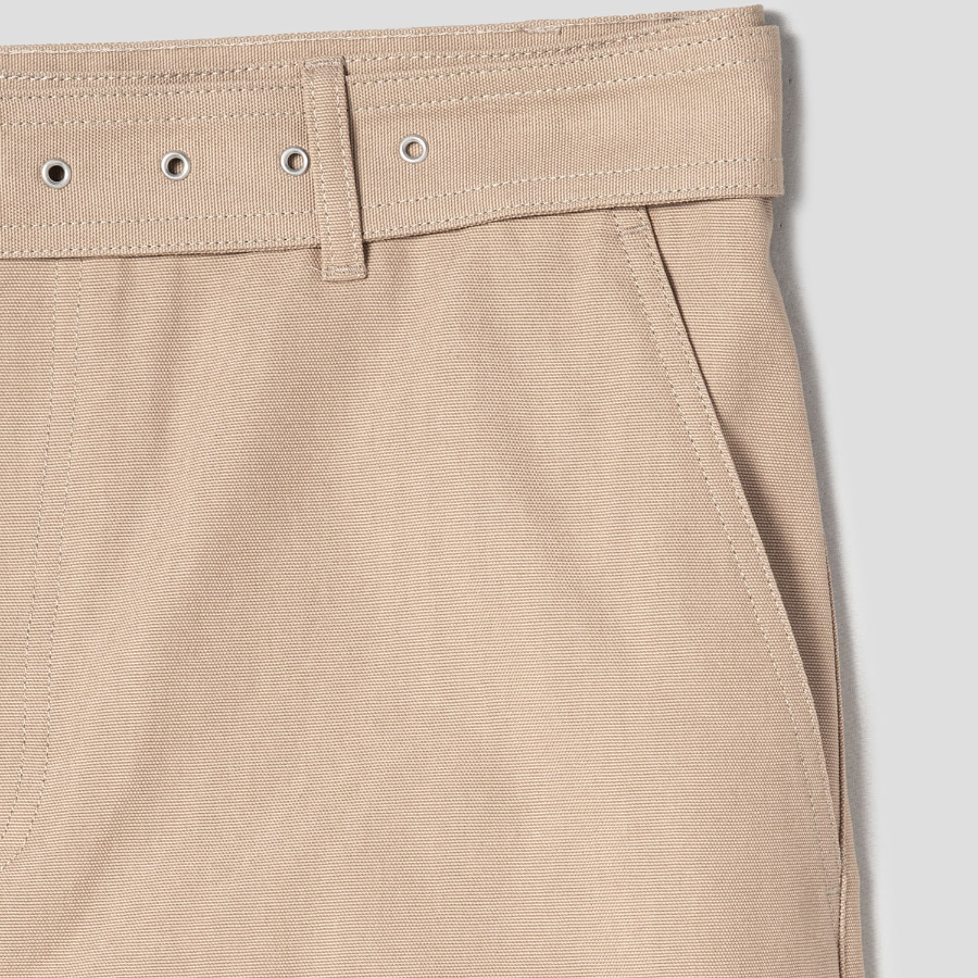 Maison Kitsune Men Belted Pants - Cork