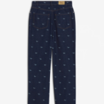 Maison Kitsune Men Relaxed Denim Jeans - Dark Laser Profile Fox
