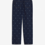 Maison Kitsune Men Relaxed Denim Jeans - Dark Laser Profile Fox