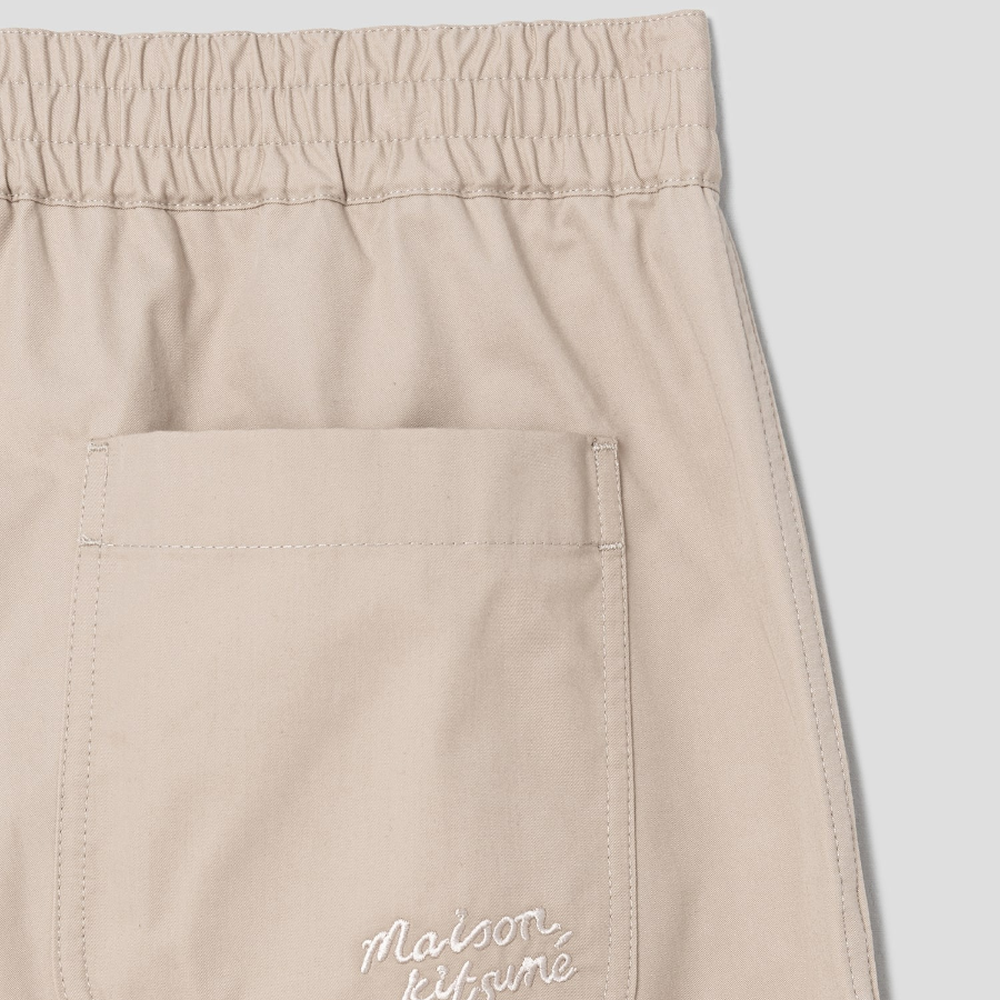 Maison Kitsune Men Casual Pants - Dune