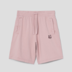 Maison Kitsune Men Bold Fox Head Patch Oversize Jog Shorts - Pink Clay
