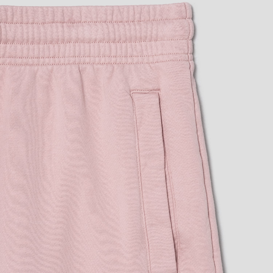 Maison Kitsune Men Bold Fox Head Patch Oversize Jog Shorts - Pink Clay