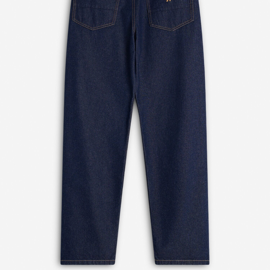 Maison Kitsune Men Straight Denim Jeans - Indigo