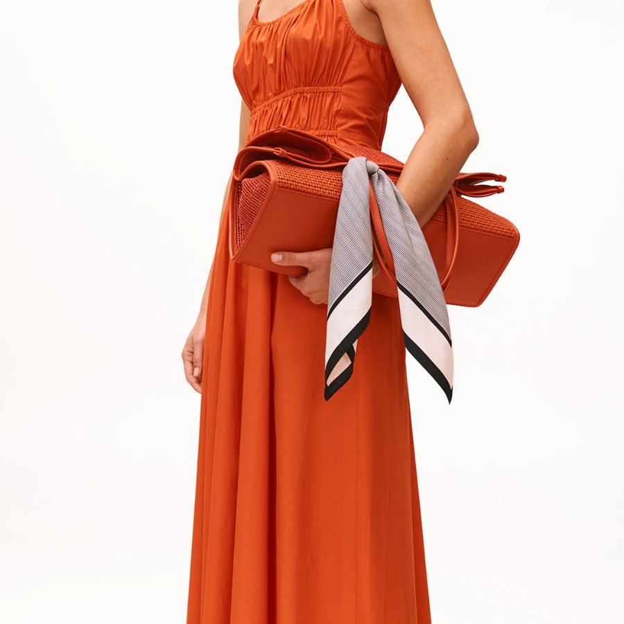 TOMMY HILFIGER [Official Headquarters] Woven Summer Tote Bag