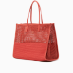 TOMMY HILFIGER [Official Headquarters] Woven Summer Tote Bag