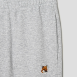 Maison Kitsune Men Fox Head Patch Regular Jog Pants - Light Grey Melange