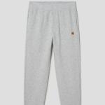 Maison Kitsune Men Fox Head Patch Regular Jog Pants - Light Grey Melange