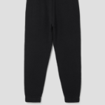 Maison Kitsune Men Tonal Fox Head Patch Comfort Jog Pants - Black
