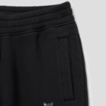 Maison Kitsune Men Tonal Fox Head Patch Comfort Jog Pants - Black