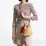 TOMMY HILFIGER [Official Headquarters] Raffia Mini Pouch Bag