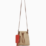 TOMMY HILFIGER [Official Headquarters] Raffia Mini Pouch Bag