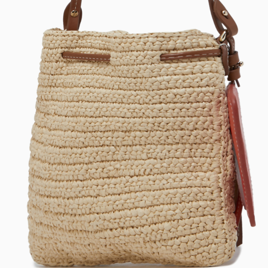 TOMMY HILFIGER [Official Headquarters] Raffia Mini Pouch Bag