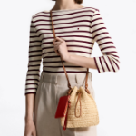 TOMMY HILFIGER [Official Headquarters] Raffia Mini Pouch Bag