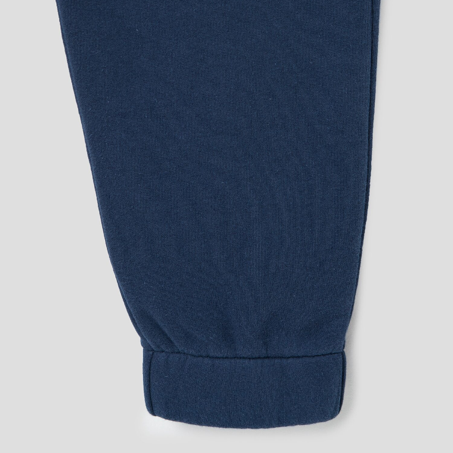 Maison Kitsune Men Tonal Fox Head Patch Comfort Jog Pants - Ink Blue