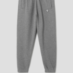 Maison Kitsune Men Tonal Fox Head Patch Comfort Jog Pants - Medium Grey Melange