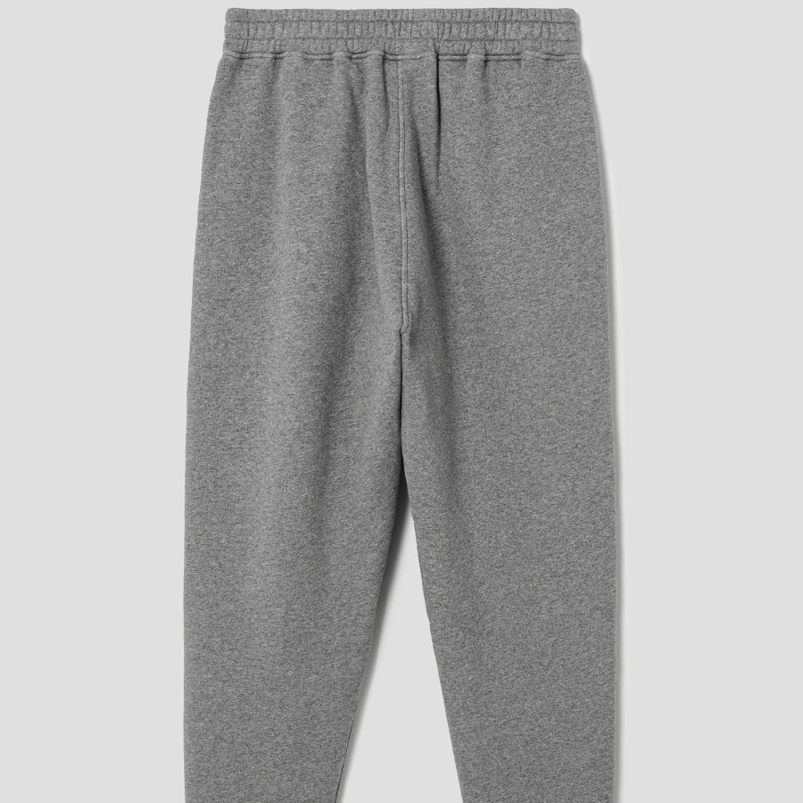 Maison Kitsune Men Tonal Fox Head Patch Comfort Jog Pants - Medium Grey Melange