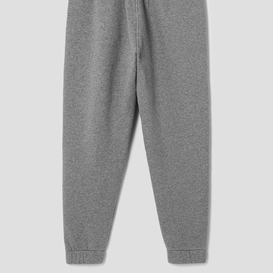 Maison Kitsune Men Tonal Fox Head Patch Comfort Jog Pants - Medium Grey Melange
