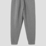 Maison Kitsune Men Tonal Fox Head Patch Comfort Jog Pants - Medium Grey Melange