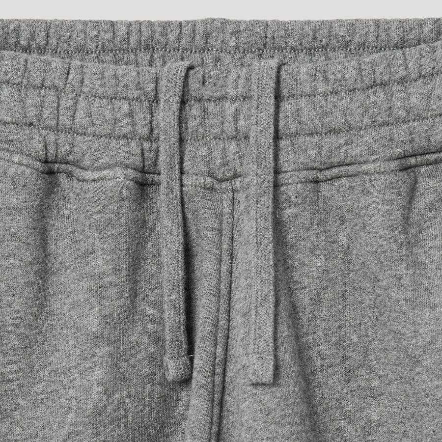 Maison Kitsune Men Tonal Fox Head Patch Comfort Jog Pants - Medium Grey Melange