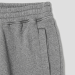 Maison Kitsune Men Tonal Fox Head Patch Comfort Jog Pants - Medium Grey Melange