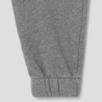 Maison Kitsune Men Tonal Fox Head Patch Comfort Jog Pants - Medium Grey Melange