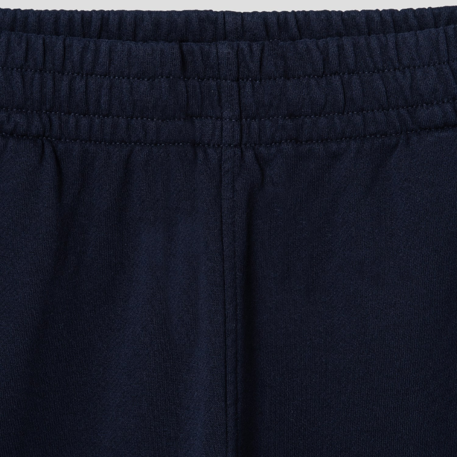 Maison Kitsune Unisex Korean Fox Printed Comfort Jog Shorts - Navy