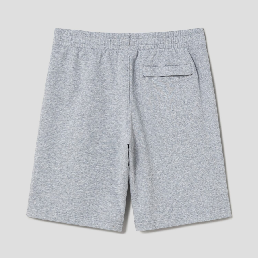 Maison Kitsune Unisex Korean Fox Printed Comfort Jog Shorts - Light Grey Melange