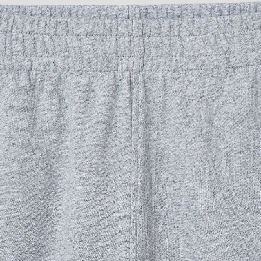 Maison Kitsune Unisex Korean Fox Printed Comfort Jog Shorts - Light Grey Melange