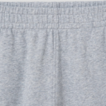 Maison Kitsune Unisex Korean Fox Printed Comfort Jog Shorts - Light Grey Melange