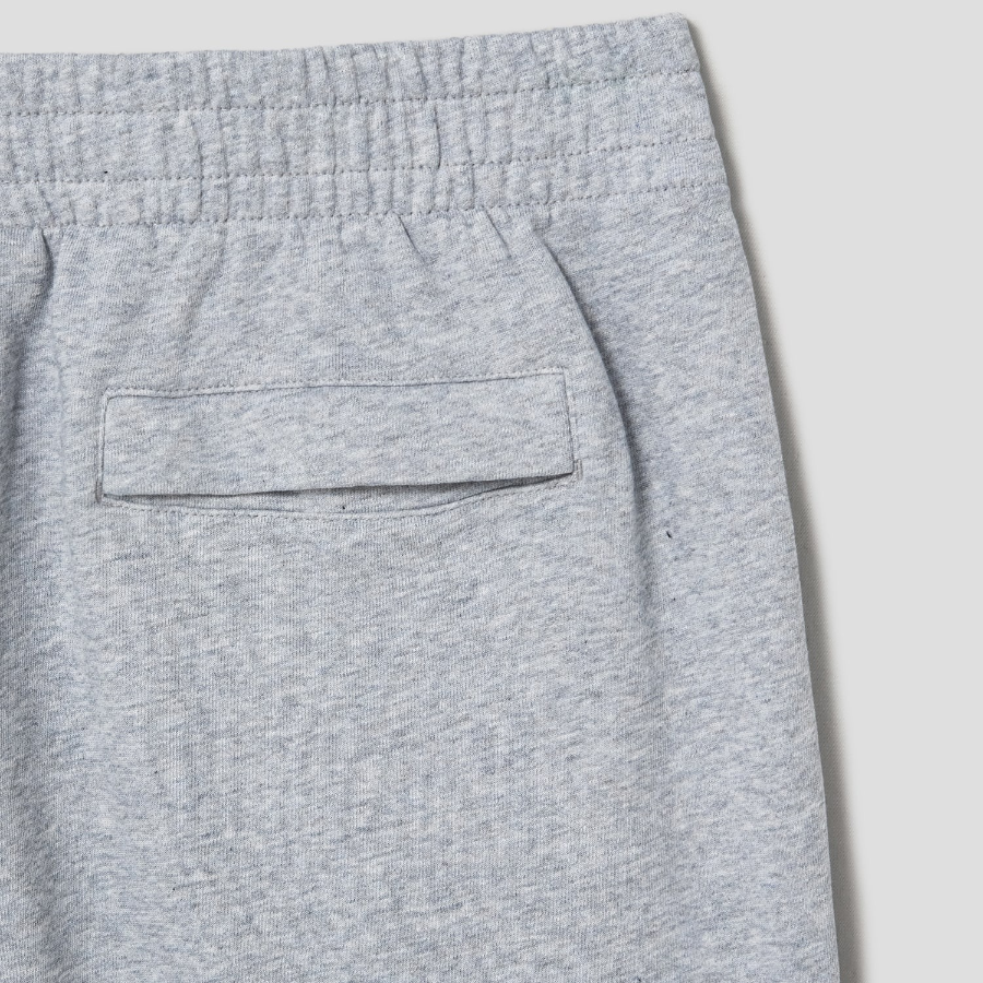 Maison Kitsune Unisex Korean Fox Printed Comfort Jog Shorts - Light Grey Melange