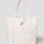 Maison Kitsune Unisex Café Kitsuné Fox Tote Bag - Tapioca