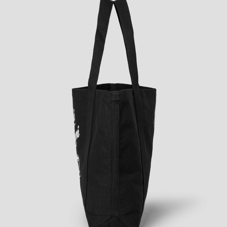 Maison Kitsune Unisex Café Kitsuné Coffee Cup Tote Bag - Black