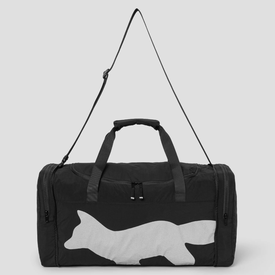 Maison Kitsune Men Flash Fox Weekender - Black