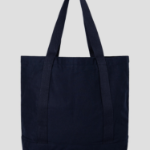 Maison Kitsune Unisex Korean Fox Shopping Bag - Navy