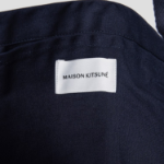 Maison Kitsune Unisex Korean Fox Shopping Bag - Navy