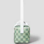 Maison Kitsune Unisex Checkerboard Cooler Bag - Basile/Lime Pattern