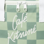 Maison Kitsune Unisex Checkerboard Cooler Bag - Basile/Lime Pattern