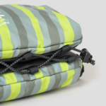 Maison Kitsune Unisex Maison Kitsune X Topologie Striped Bottle Bag - Vert-De-Gris/Citron Vert Print