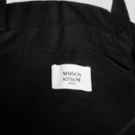 Maison Kitsune Unisex Maison Kitsune Handwriting Tote - Black