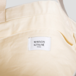 Maison Kitsune Unisex Maison Kitsune Handwriting Tote - Ecru