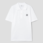 Maison Kitsune Men Bold Fox Head Patch Comfort Polo - White