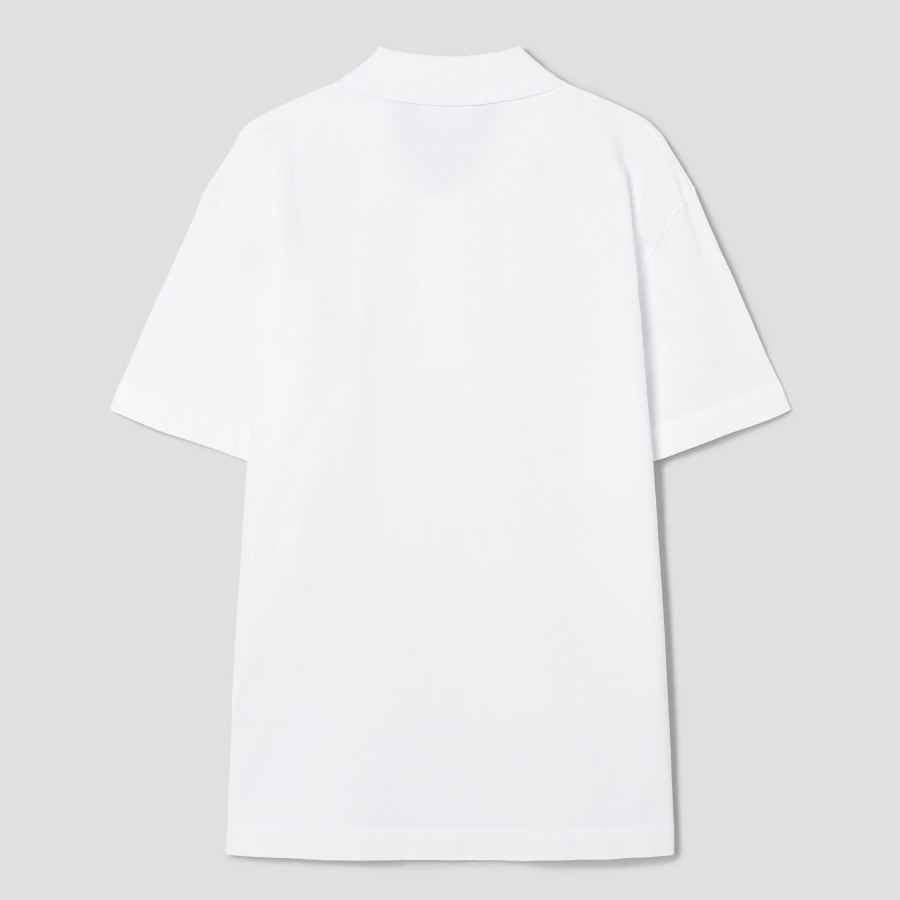 Maison Kitsune Men Bold Fox Head Patch Comfort Polo - White