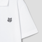 Maison Kitsune Men Bold Fox Head Patch Comfort Polo - White