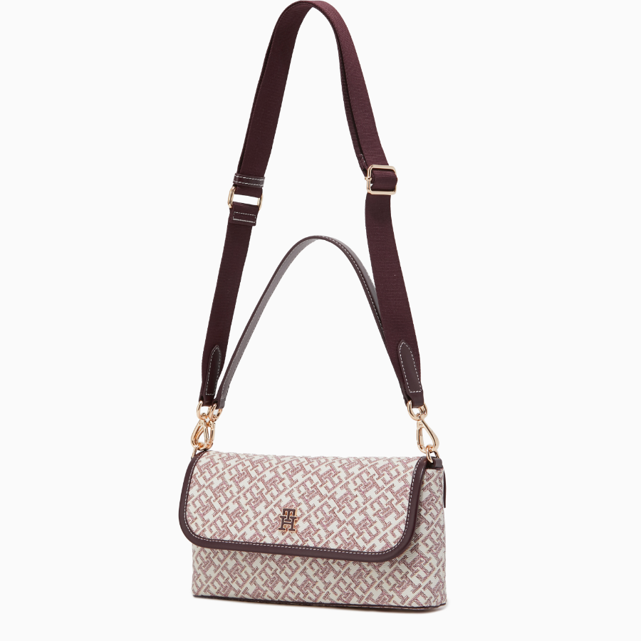 TOMMY HILFIGER [Official Headquarters] Mono Play Flap Crossbody Bag
